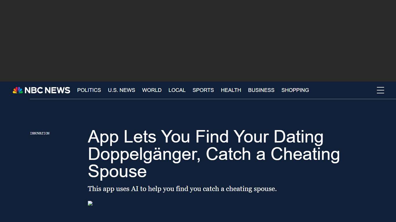 App Lets You Find Your Dating Doppelgänger, Catch a Cheating Spouse