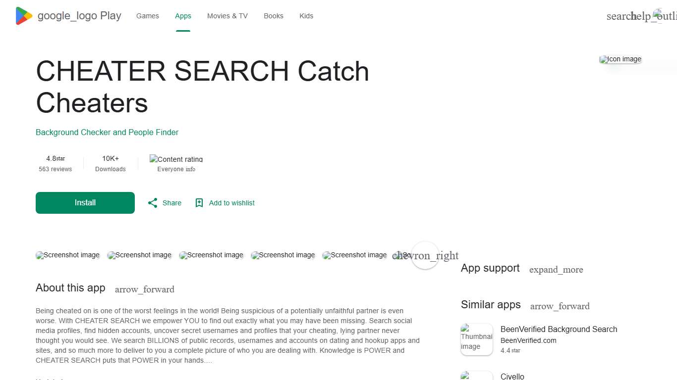 CHEATER SEARCH Catch Cheaters - Apps on Google Play